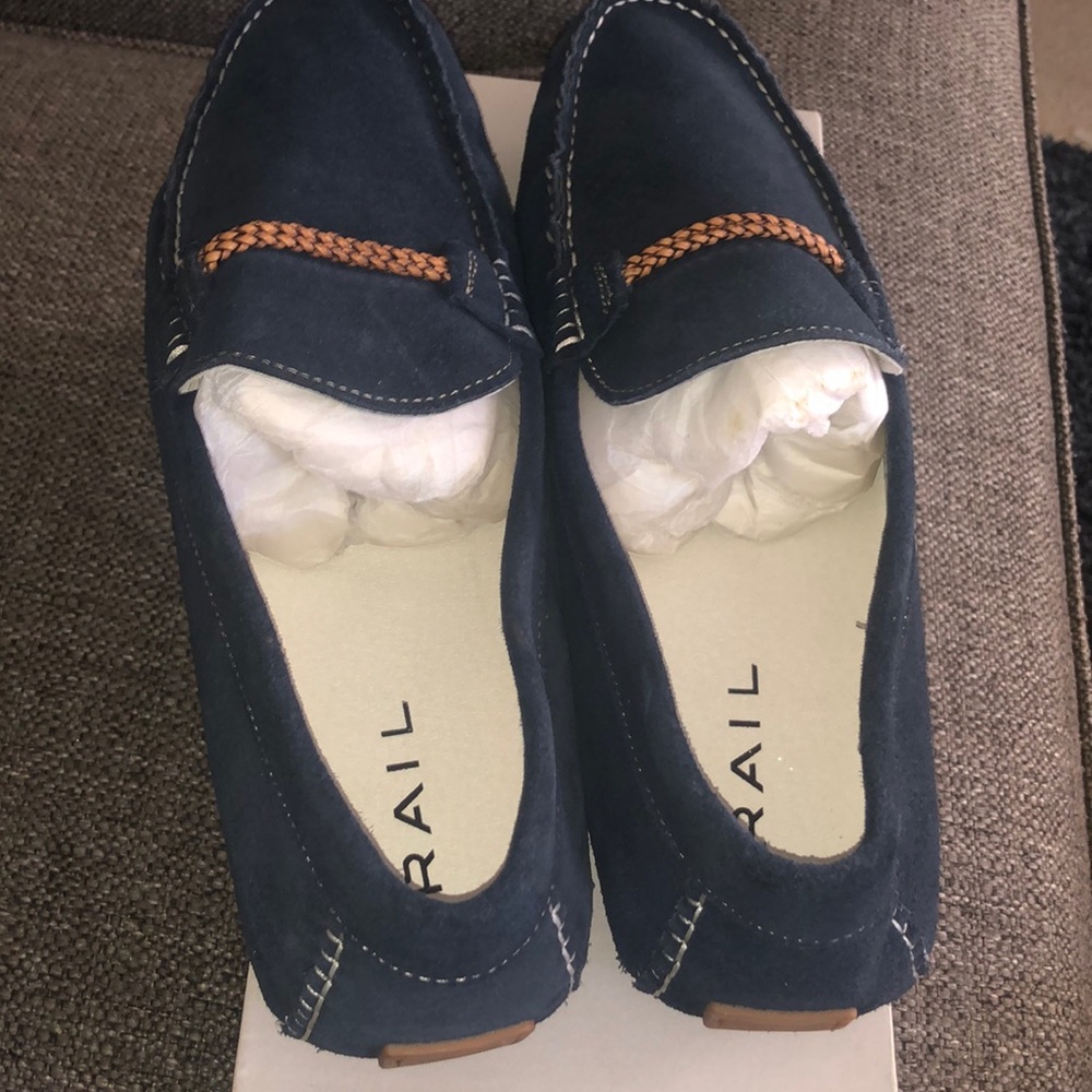 Navy blue loafers size 13